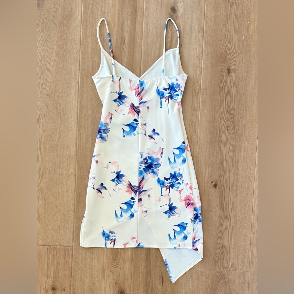 NWOT Blue Blush Ivory Floral Dress Size M - Picture 4 of 6